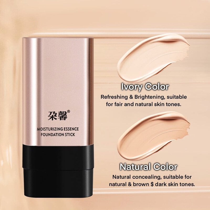 Dual-End Foundation Stick with Built-in Brush (20g)