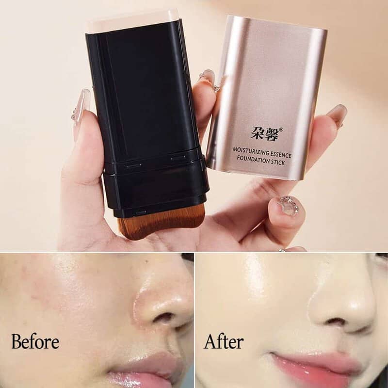 Dual-End Foundation Stick with Built-in Brush (20g)