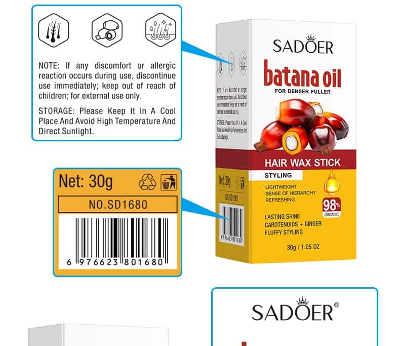 Batana Hair Wax Stick (30g)