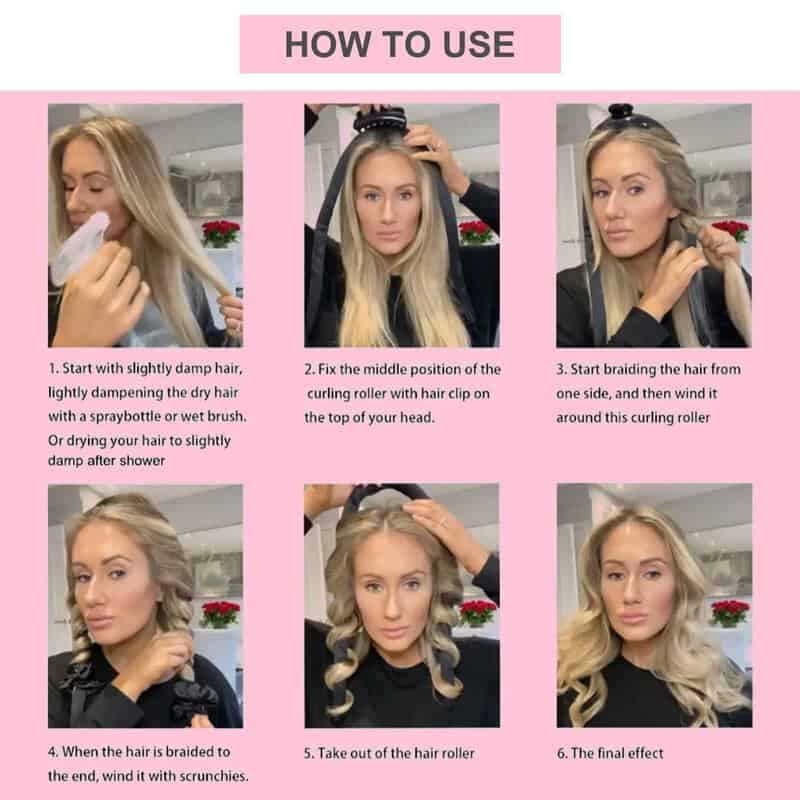 Heatless Curling Rod Headband