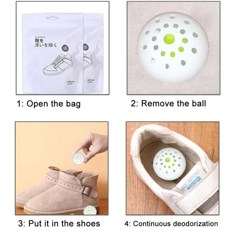 Deodorising Ball Air Freshener Green Tea Scent (6 Pieces/Bag)