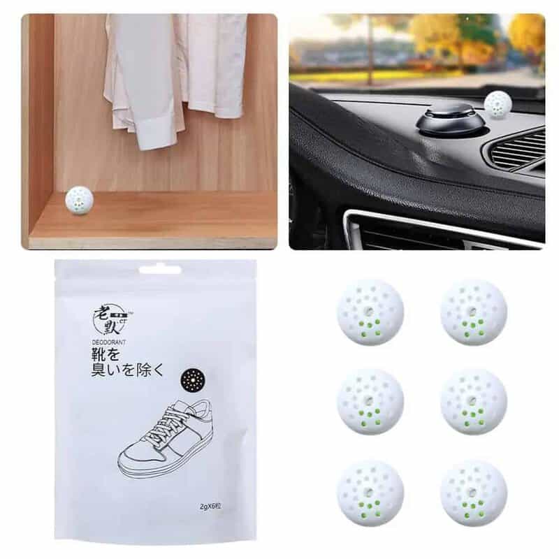 Deodorising Ball Air Freshener Green Tea Scent (6 Pieces/Bag)