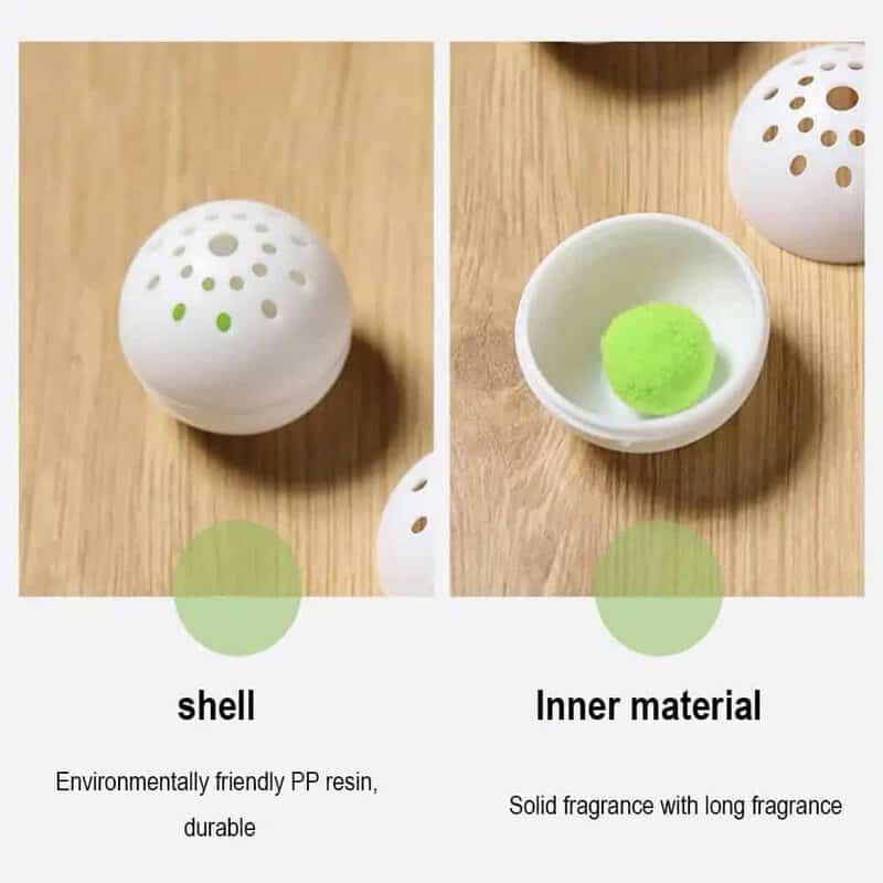 Deodorising Ball Air Freshener Green Tea Scent (6 Pieces/Bag)