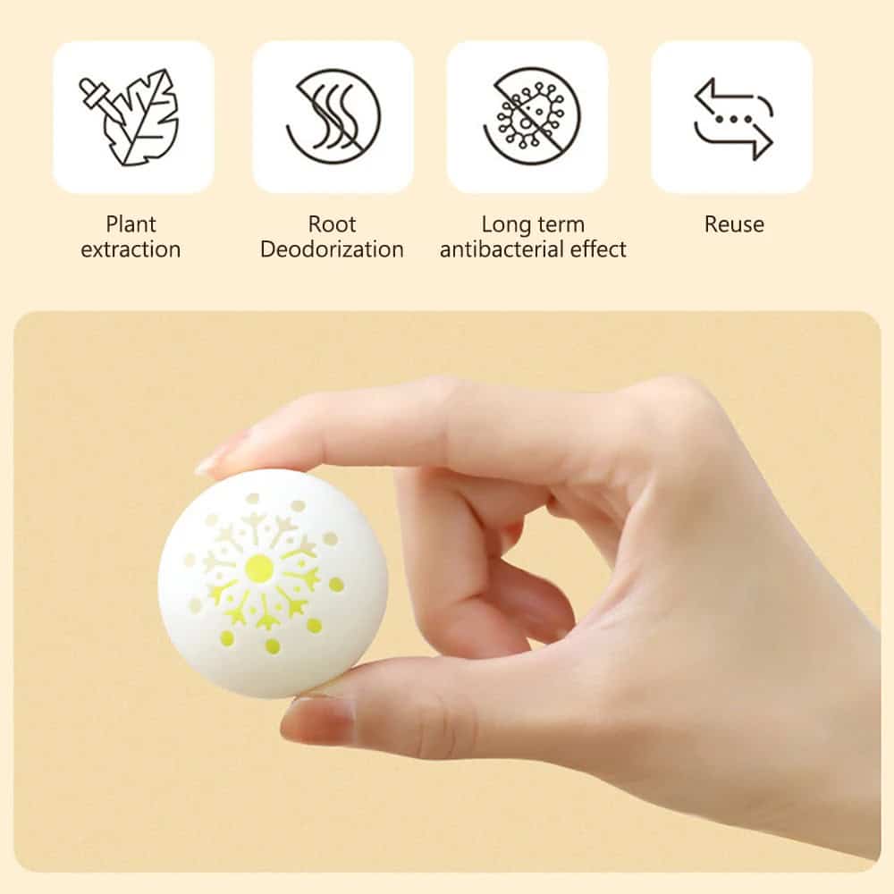 Deodorising Ball Air Freshener Green Tea Scent (6 Pieces/Bag)