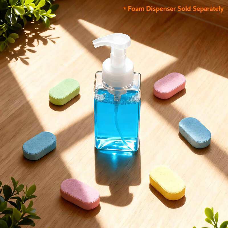 Effervescent Foaming Handwash Tablets (400-500ml Water/Piece)