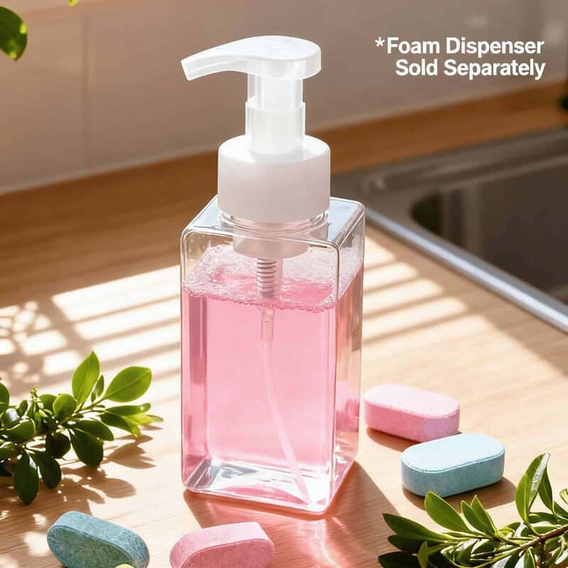 Effervescent Foaming Handwash Tablets (400-500ml Water/Piece)