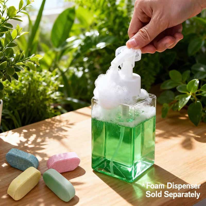 Effervescent Foaming Handwash Tablets (400-500ml Water/Piece)
