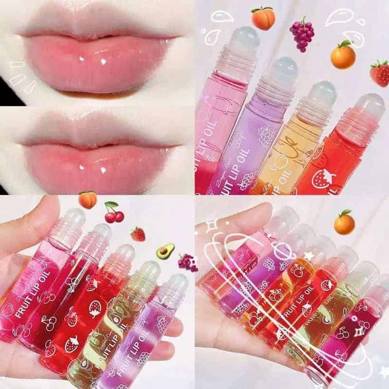 Fruit Lip Oil Roll-on Gloss (6 Flavours, 8ml)