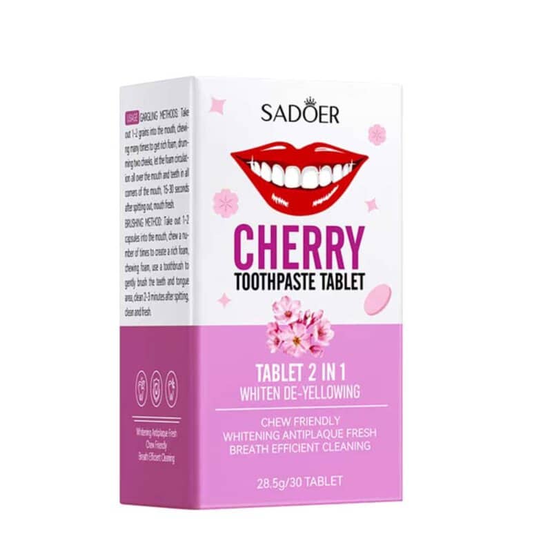 Xylitol Toothpaste Tablets Cherry Flavour (30 Tablets)
