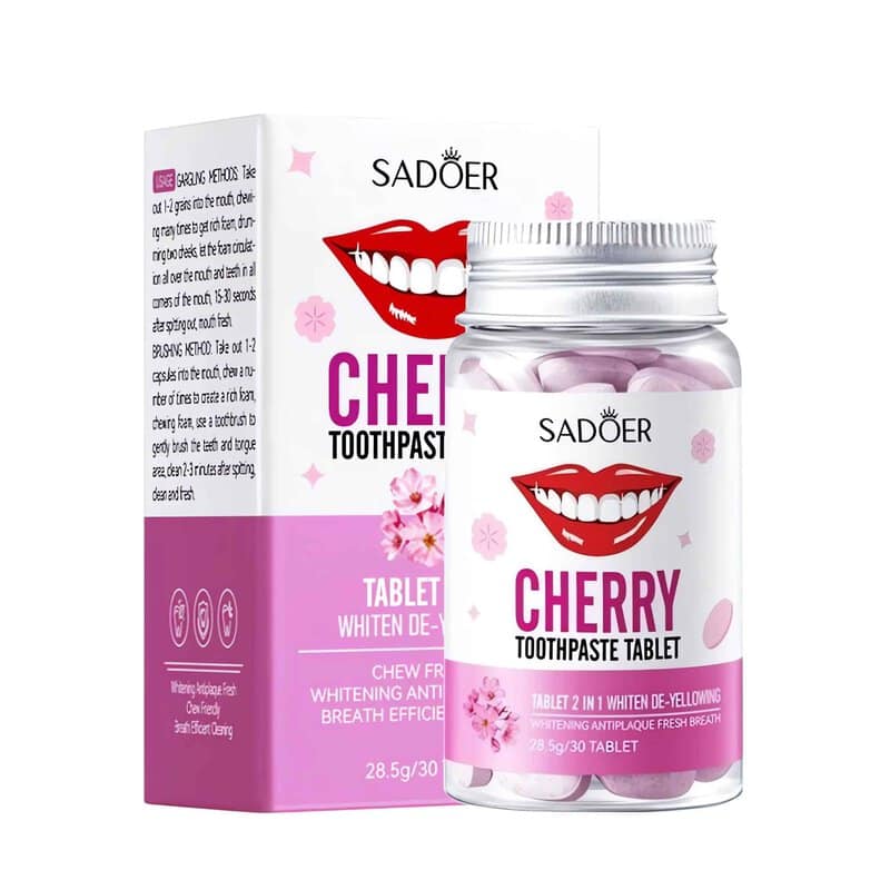 Xylitol Toothpaste Tablets Cherry Flavour (30 Tablets)